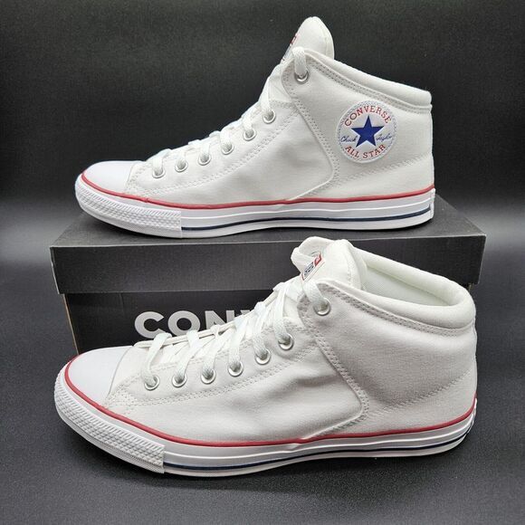 Converse‎ (Mens 11.5) Chuck Taylor All Star High Street Mid Sneakers Shoes White - Picture 1 of 10